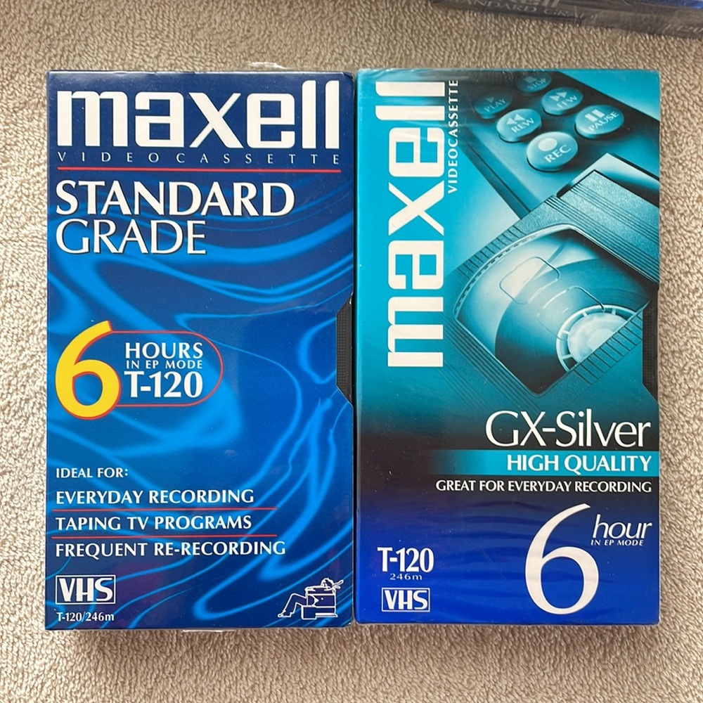 Eight Sealed Maxell VHS Standard Grade Tapes - Picture 2 of 4